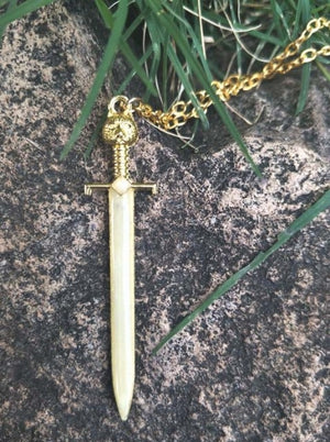 Glowing Sword Necklace