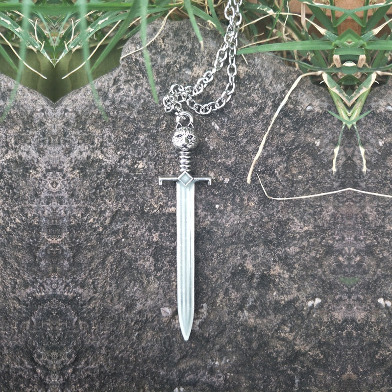 Glowing Sword Necklace