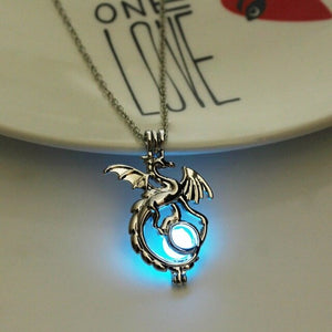 Dragon Glowing Stone Necklace