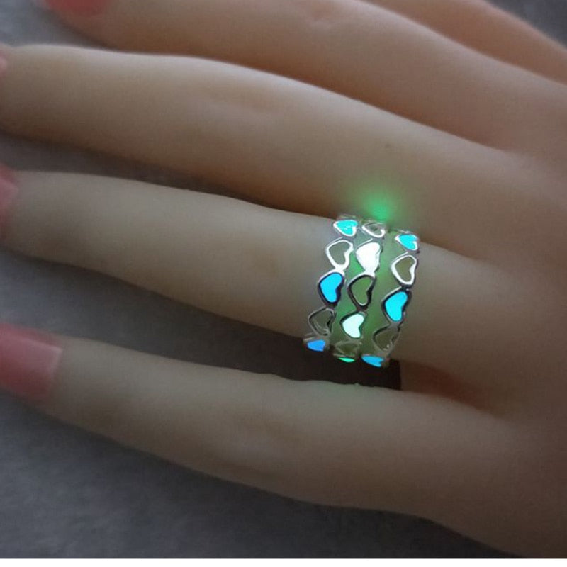 Heart Shape Glowing Ring