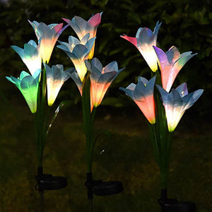 Outdoor Waterproof Lily Flower Lights