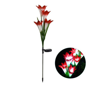 Outdoor Waterproof Lily Flower Lights