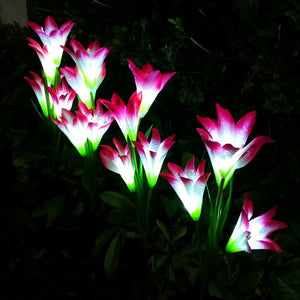 Outdoor Waterproof Lily Flower Lights