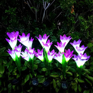 Outdoor Waterproof Lily Flower Lights