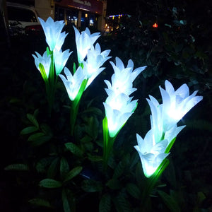 Outdoor Waterproof Lily Flower Lights