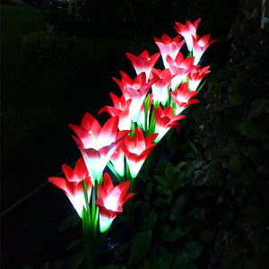 Outdoor Waterproof Lily Flower Lights