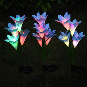 Outdoor Waterproof Lily Flower Lights