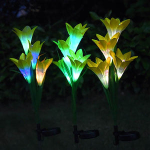 Outdoor Waterproof Lily Flower Lights