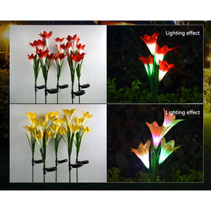 Outdoor Waterproof Lily Flower Lights