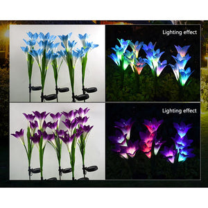 Outdoor Waterproof Lily Flower Lights