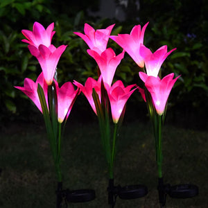 Outdoor Waterproof Lily Flower Lights