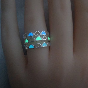 Heart Shape Glowing Ring