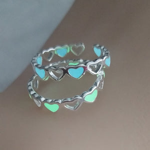 Heart Shape Glowing Ring